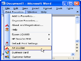 Print Favorites for Word