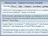 Subject Search Summarizer