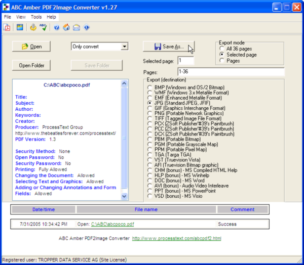 ABC Amber PDF2Image Converter