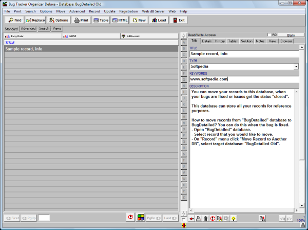 Bug Tracker Deluxe