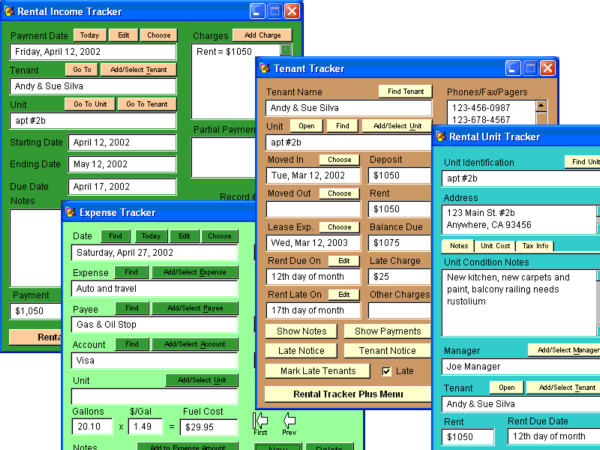 Commercial Rental Tracker Plus for Windows