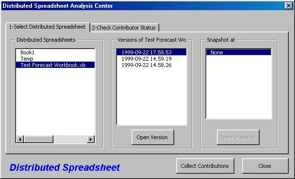 Distributed Spreadsheet