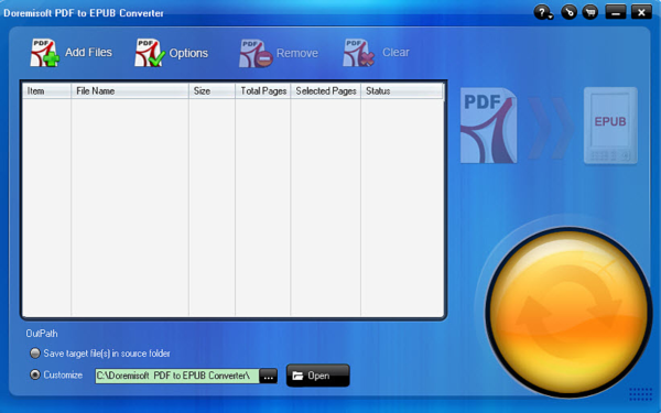 Doremisoft PDF to EPUB Converter