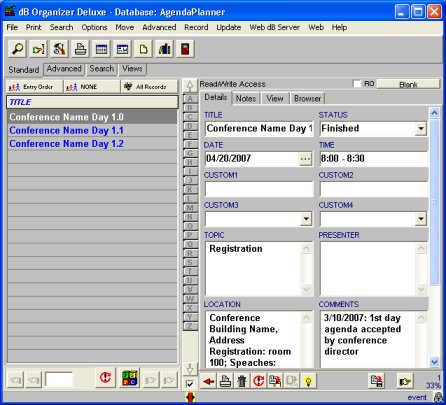 Event Organizer Deluxe