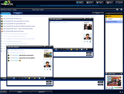 FlashPioneer Web Conferencing Chat