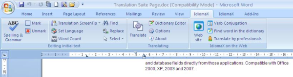 IdiomaX Office Translator