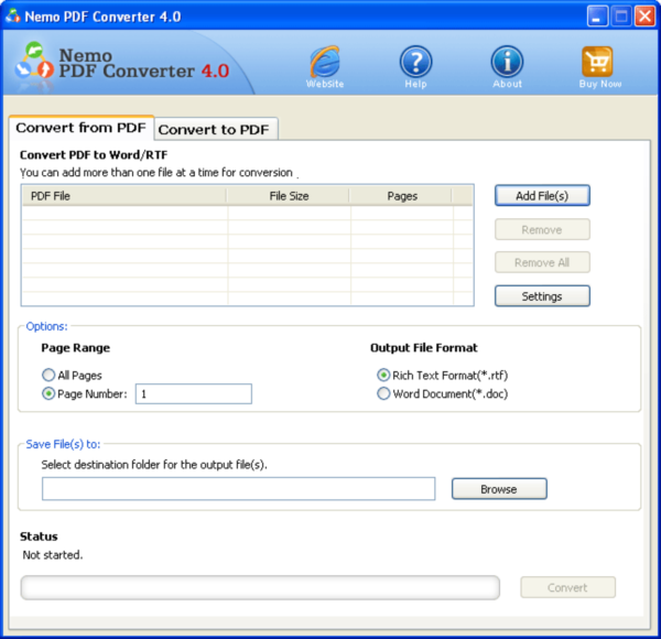 Nemo PDF Converter