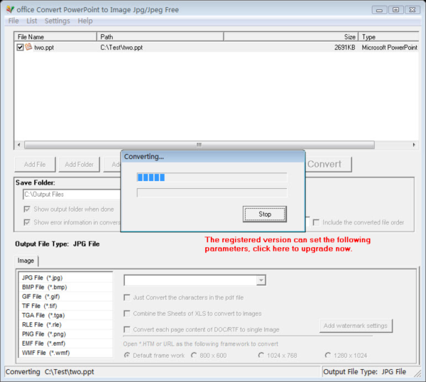 office Convert PowerPoint to Image Free