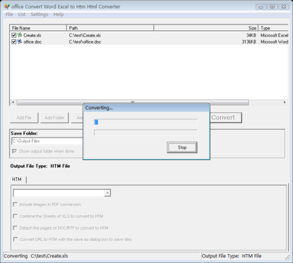 office Convert Word Excel to Htm Html