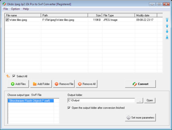 Okdo Jpeg Jp2 J2k Pcx to Swf Converter