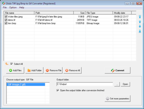 Okdo Tiff Jpg Bmp to Gif Converter