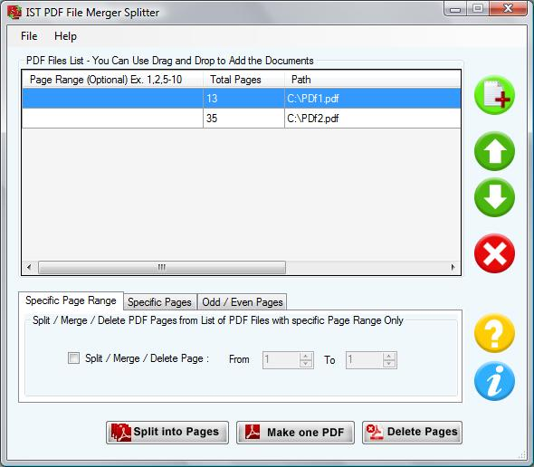 PDF File Merger Splitter