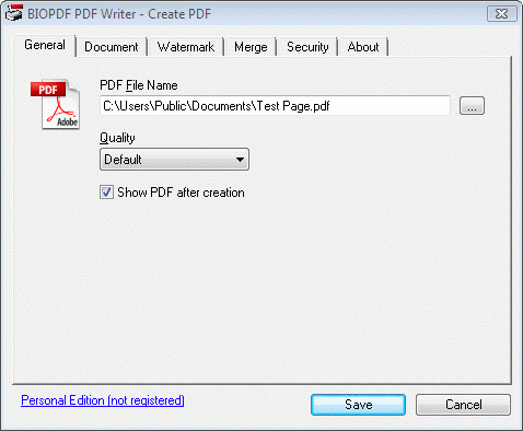 PDF Writer