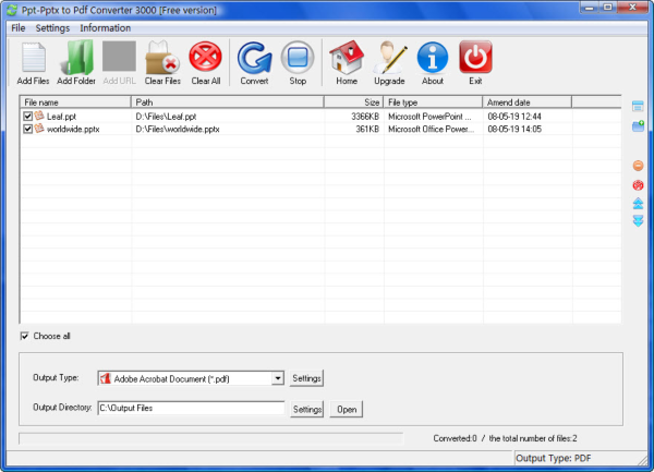 Ppt/Pptx to Pdf Converter 3000