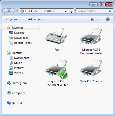 Rogosoft PDF Document Writer