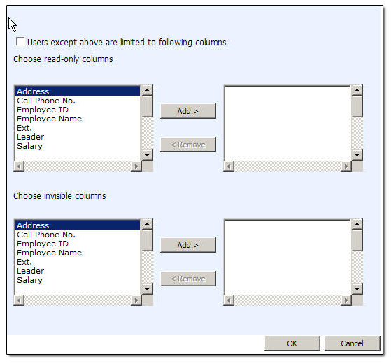 SharePoint Column/View Permission