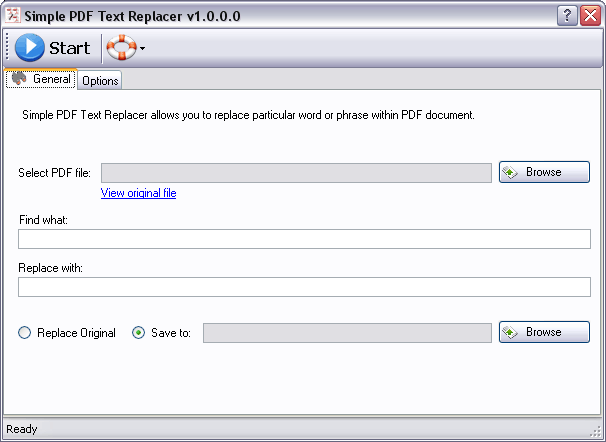 Simple PDF Text Replacer