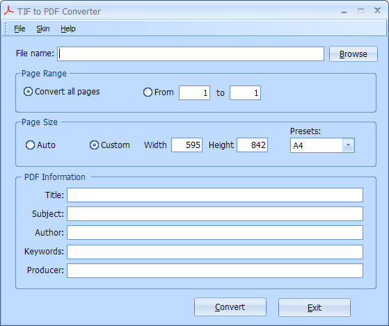 TIF to PDF Converter