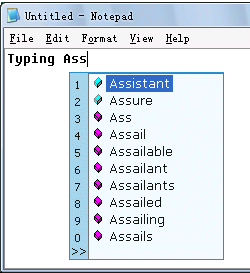 Typing Assistant