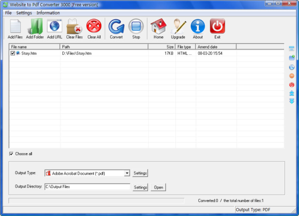 Website to Pdf Converter 3000