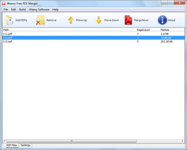 Weeny Free PDF Merger