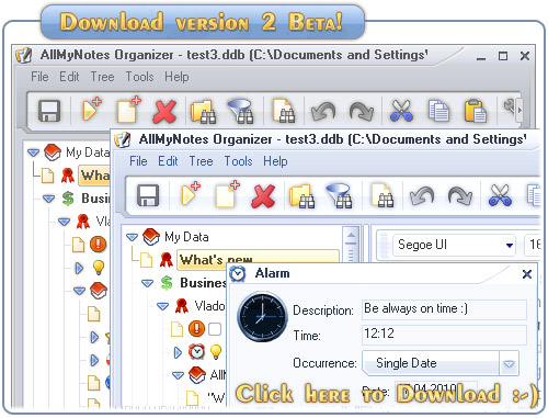 AllMyNotes Organizer Free Edition