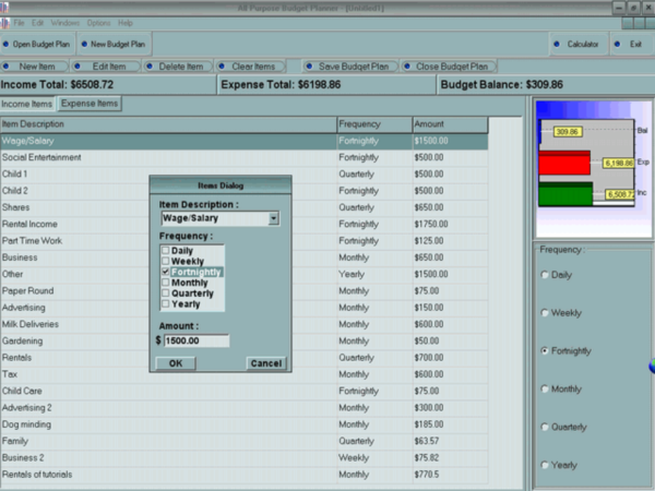 APSW Budget Planner