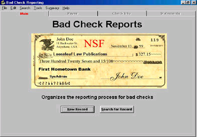 Bad Check Recovery Program