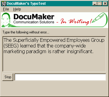 DocuMaker's TypoTest