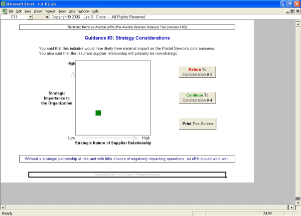 eRA Pre-Auction Decision Analysis Tool