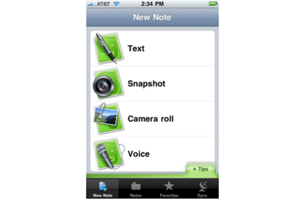 Evernote for iPhone / iPod Touch