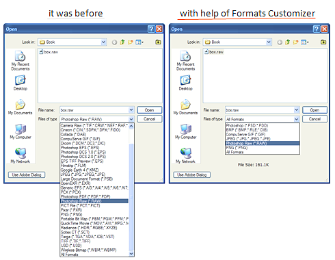 Formats Customizer