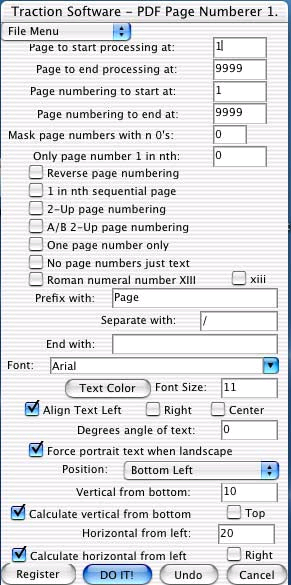 Mac PDF Page Numberer