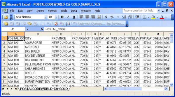 Mexico Postal Code Database (Gold Edition)