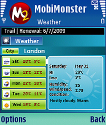 MobiMonster Weather Forecast