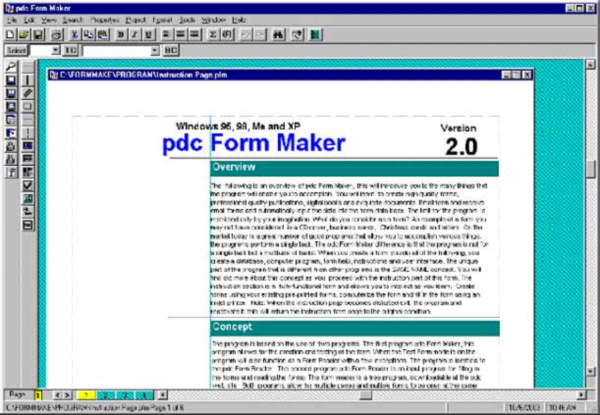 pdc Form Maker