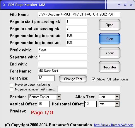 PDF Page Number