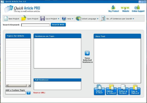 Quick Article Pro Article Writing Software