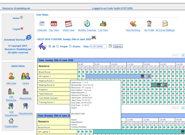 Resource Scheduling