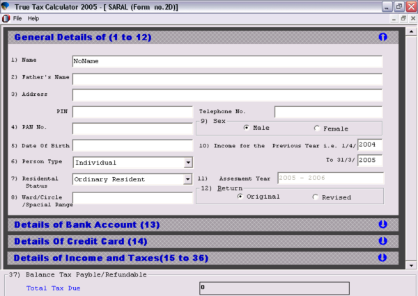 True Tax Calculator