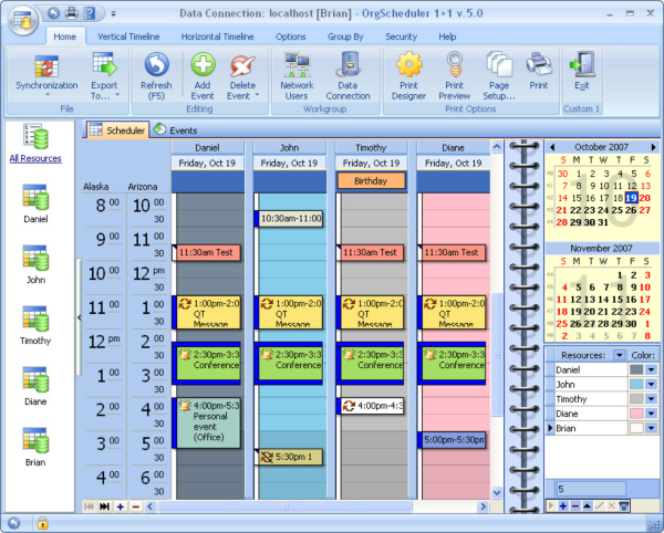 OrgScheduler 1+1