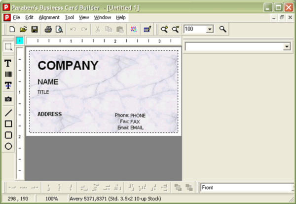 Paraben's Business Card Builder