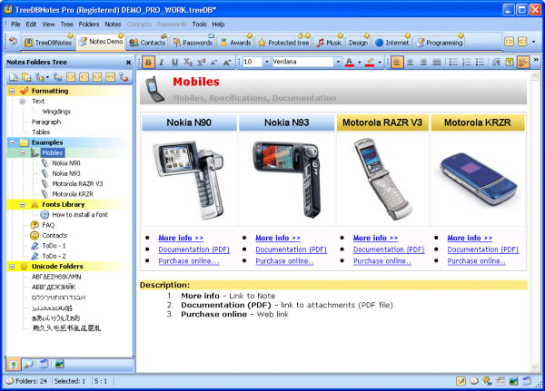 TreeDBNotes Pro