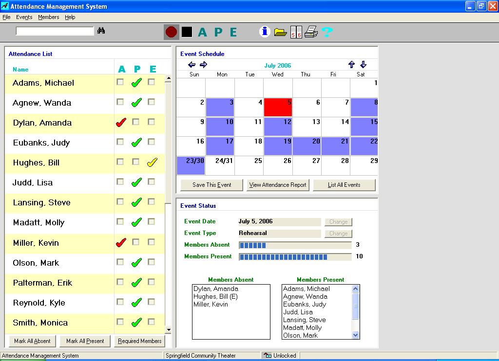 Attendance Management System 1.0 Free Download