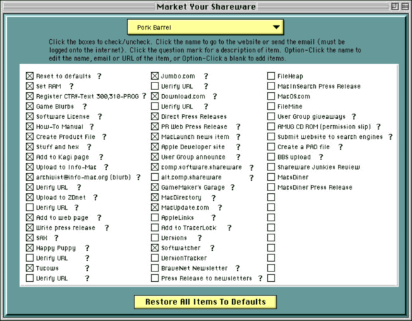 Market Your Shareware for mac