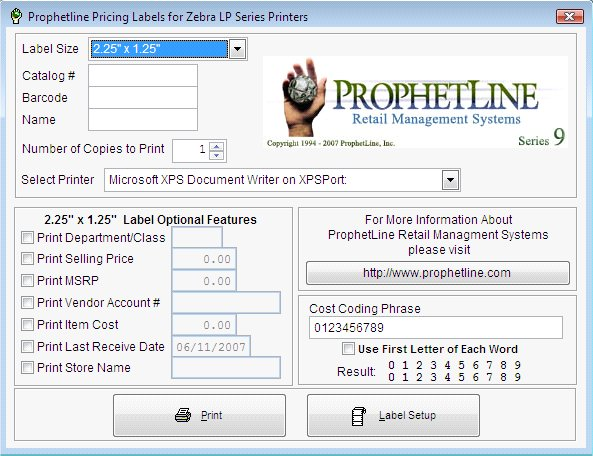 Zebra Price Label Software