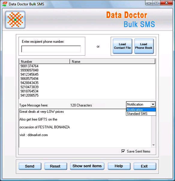 Bulk SMS Software Ex