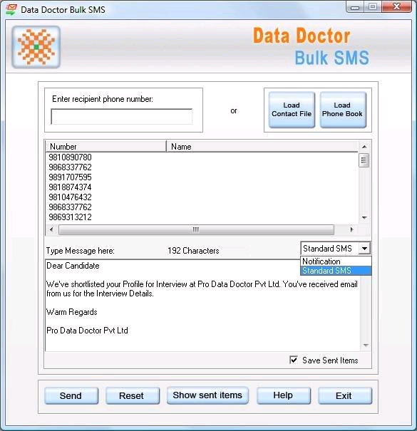 Mass SMS Sending Tool