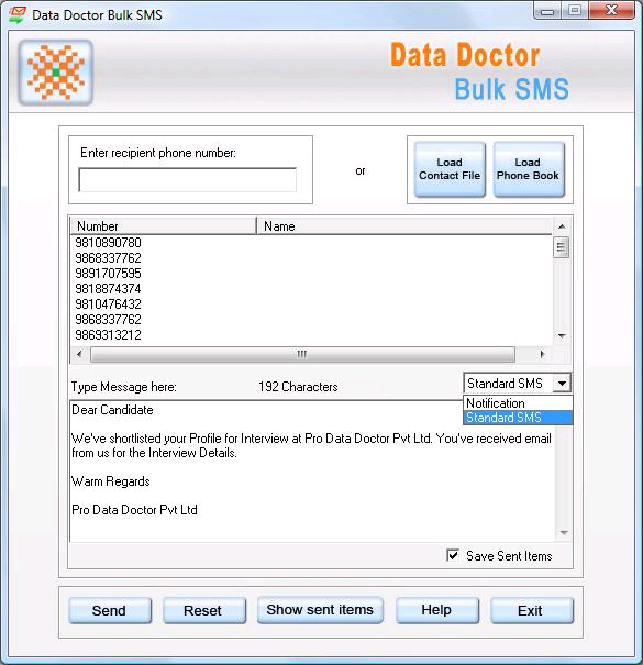 PDA Bulk SMS Software