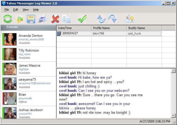 Yahoo Messenger Log Viewer